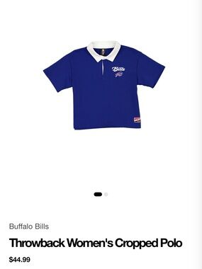 Buffalo  Royal Blue women’s Cropped Polo